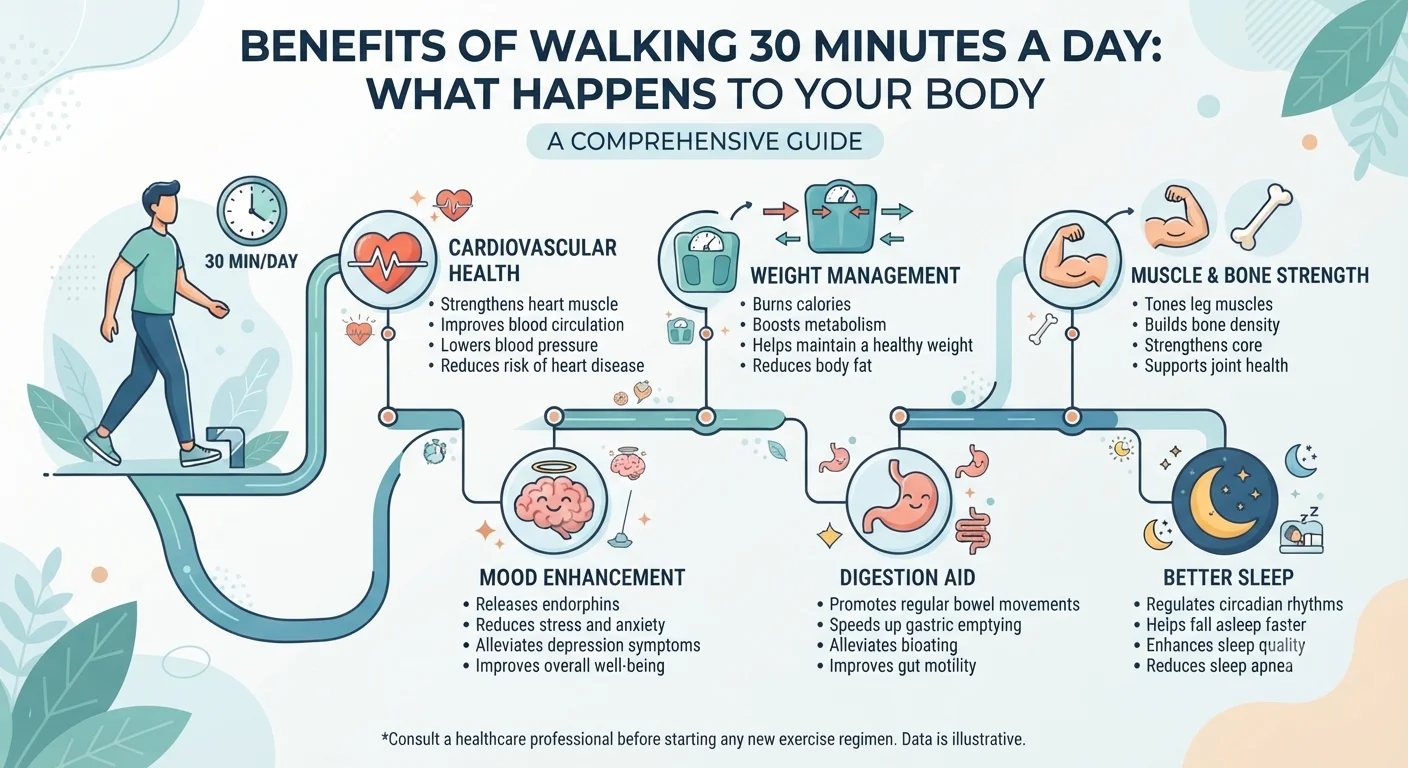 Benefits of Walking 30 Minutes a Day: What Happens to Your Body