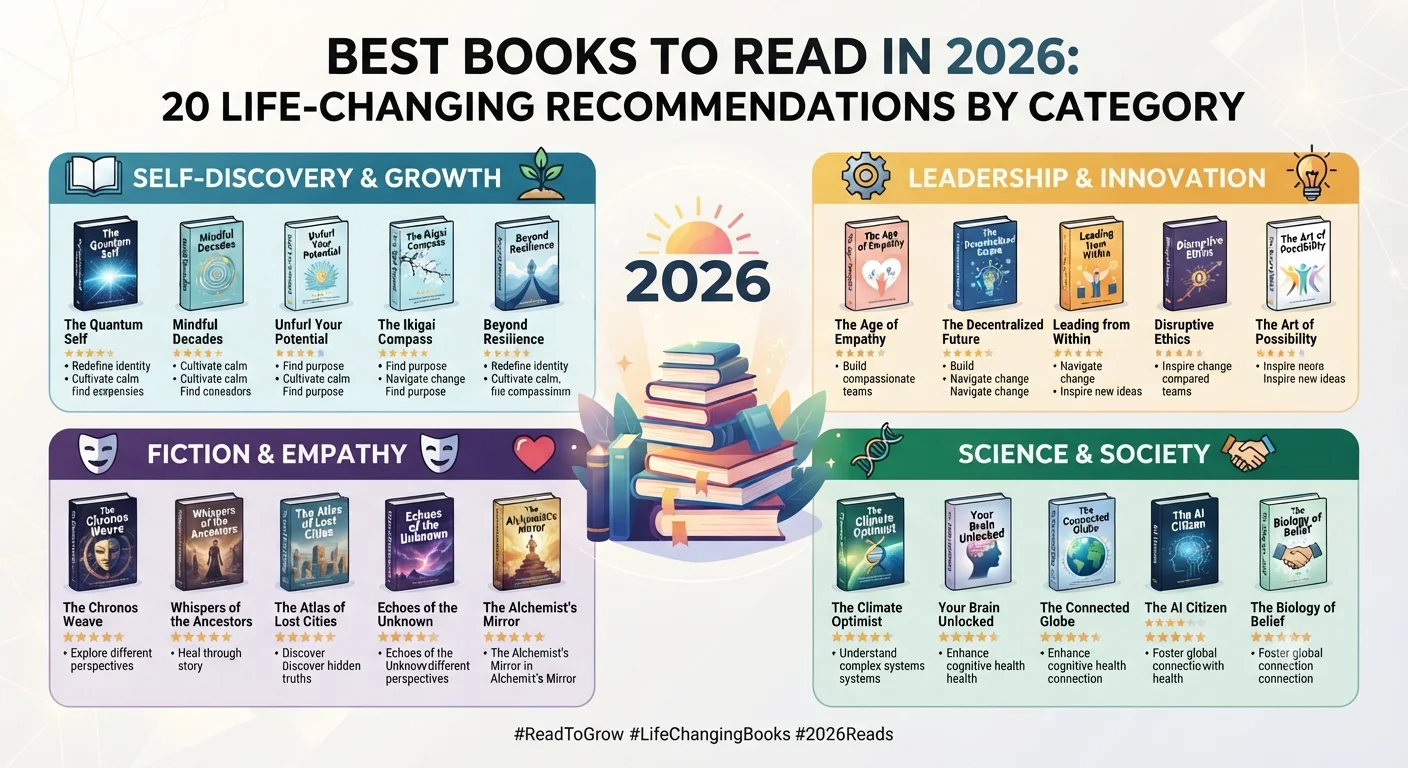 Best Books to Read in 2026: 20 Life-Changing Recommendations by Category